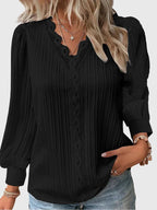Elegant Pullover Blouse – Casual Wear, Office Style