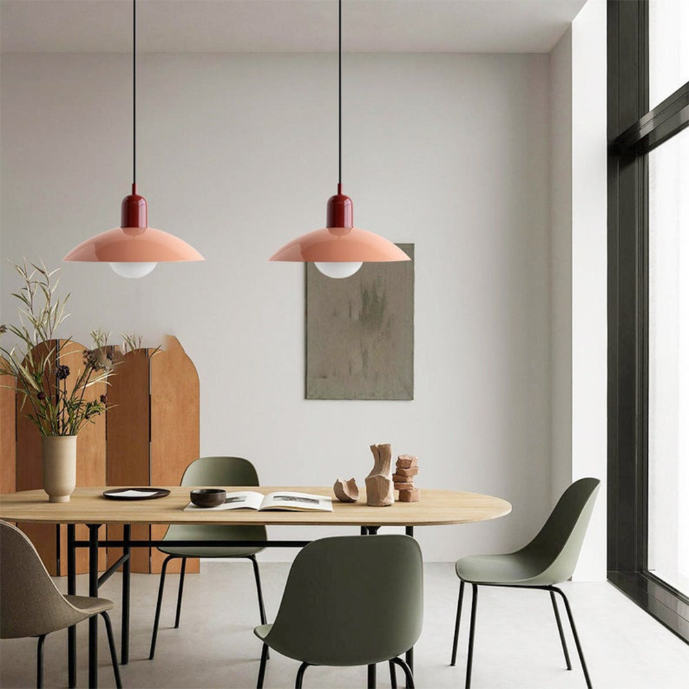 Bauhaus Style Pendant Light Fixture - Modern Metal Design for Dining Room or Kitchen