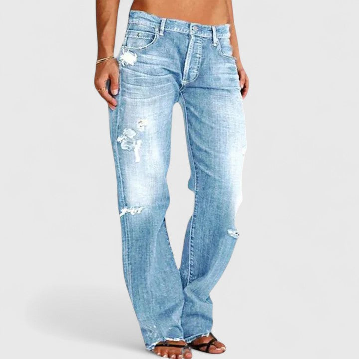 Rugged Wide-Leg Jeans – Casual Wear, Everyday Style