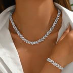 Elegant Rhinestone Set for Women's – Sparkly Evening Accessory for Weddings, Parties & Events