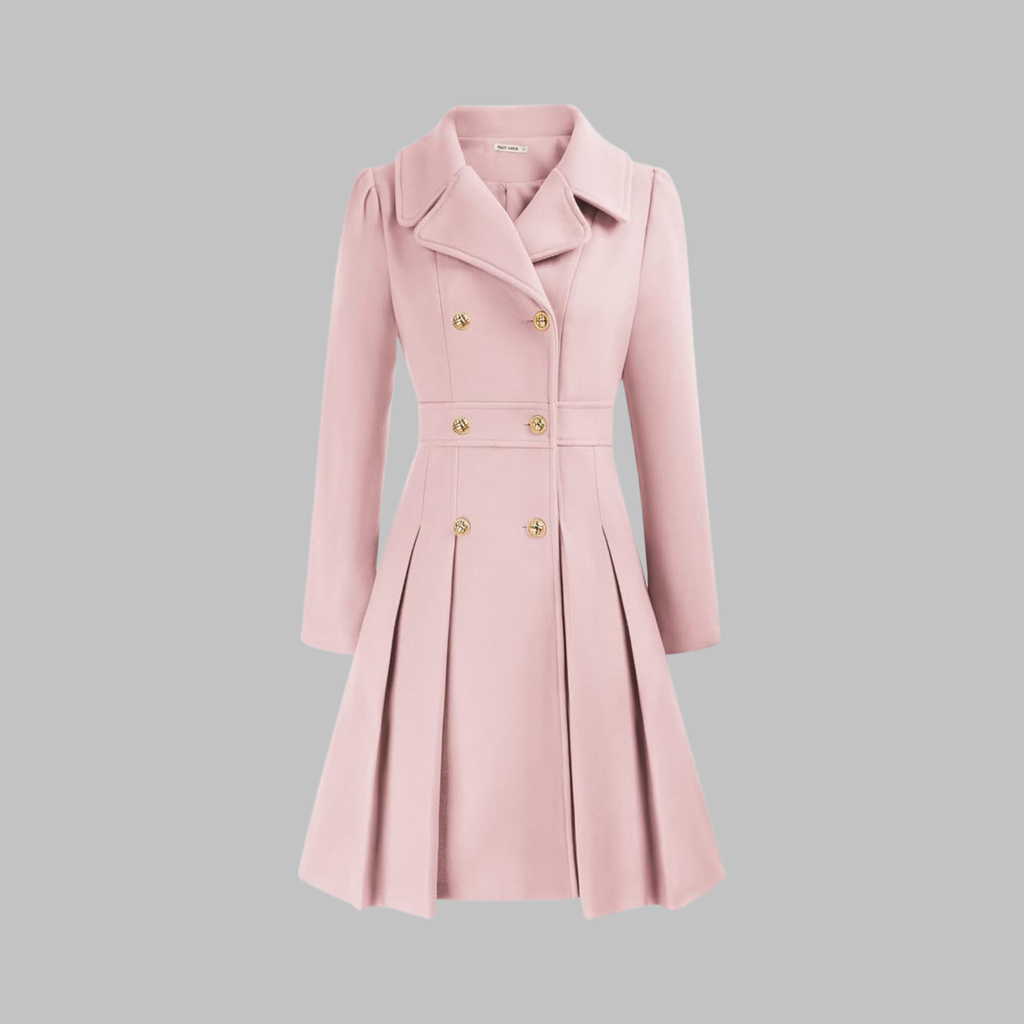 Double-Breasted Coat for Women – Stylish Longline Outerwear for Work & Everyday Wear