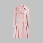 Double-Breasted Coat for Women – Stylish Longline Outerwear for Work & Everyday Wear