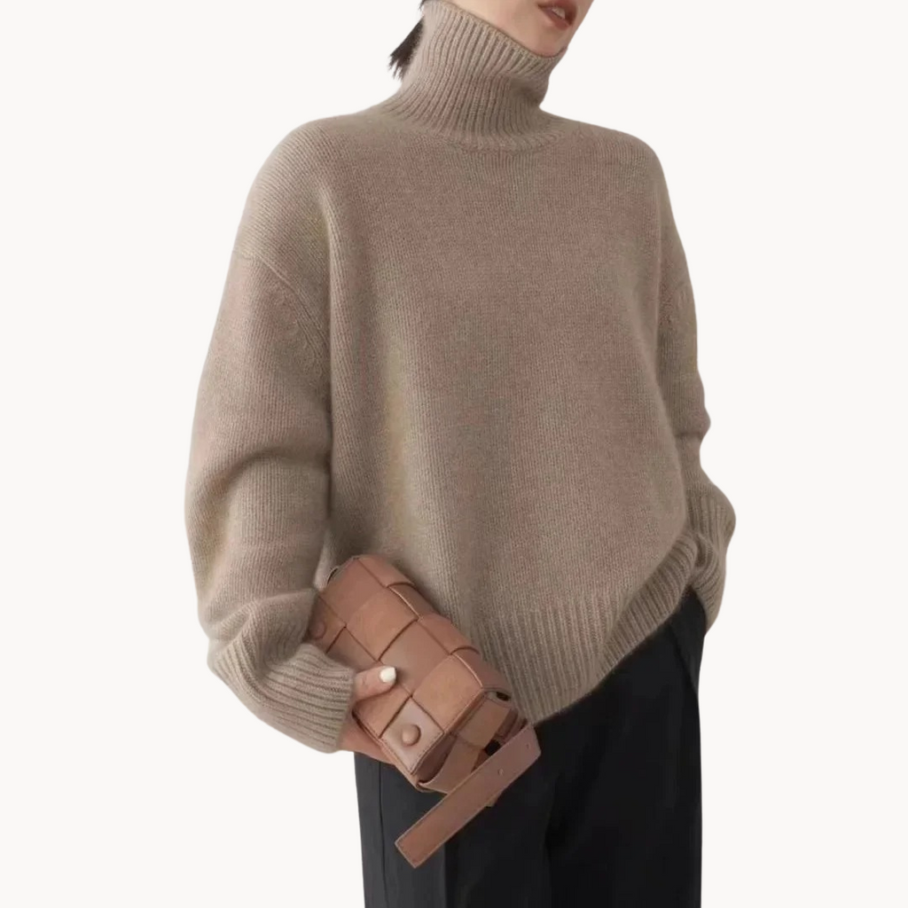 Cashmere Turtleneck Sweater – Casual Wear, Office Style