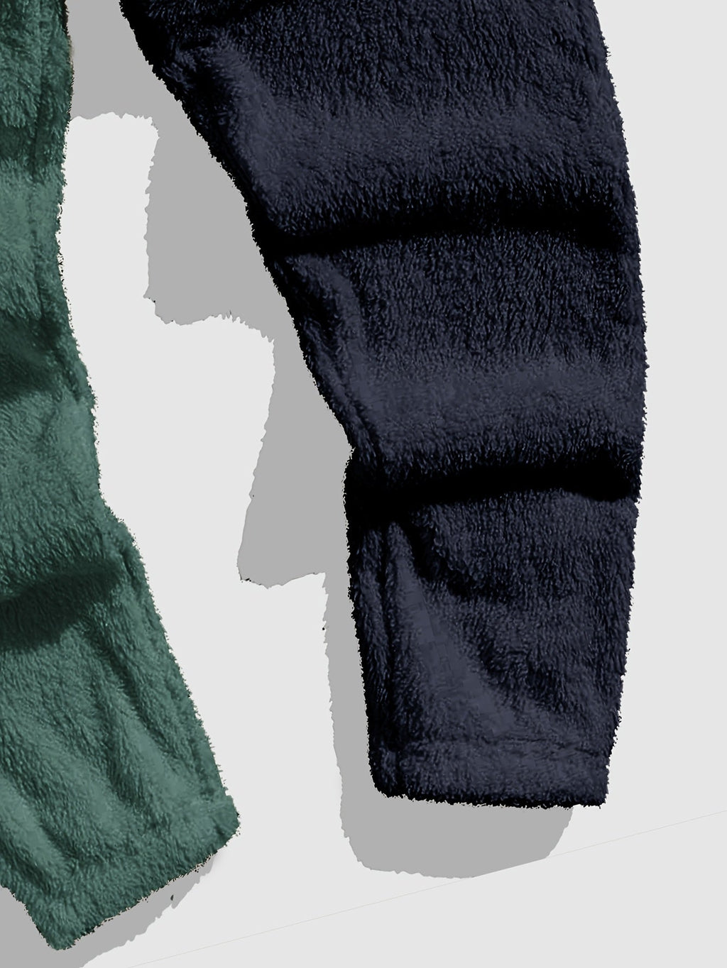 Cozy Color-Block Two-Piece Set – Casual Wear, Comfortable Style
