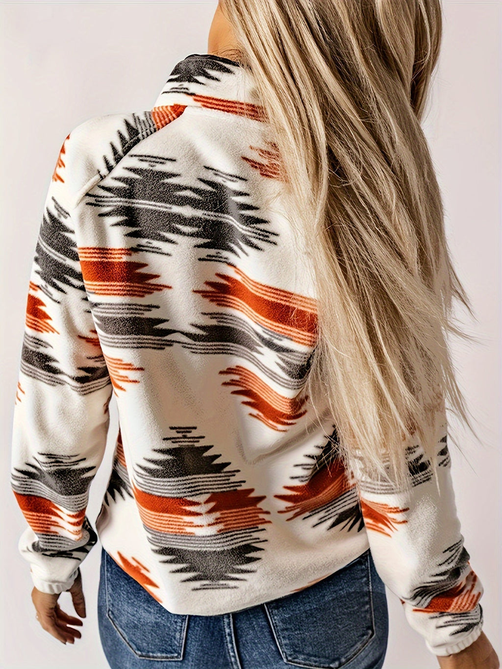Patterned Snap-Front Jacket – Casual Wear, Stylish Layering
