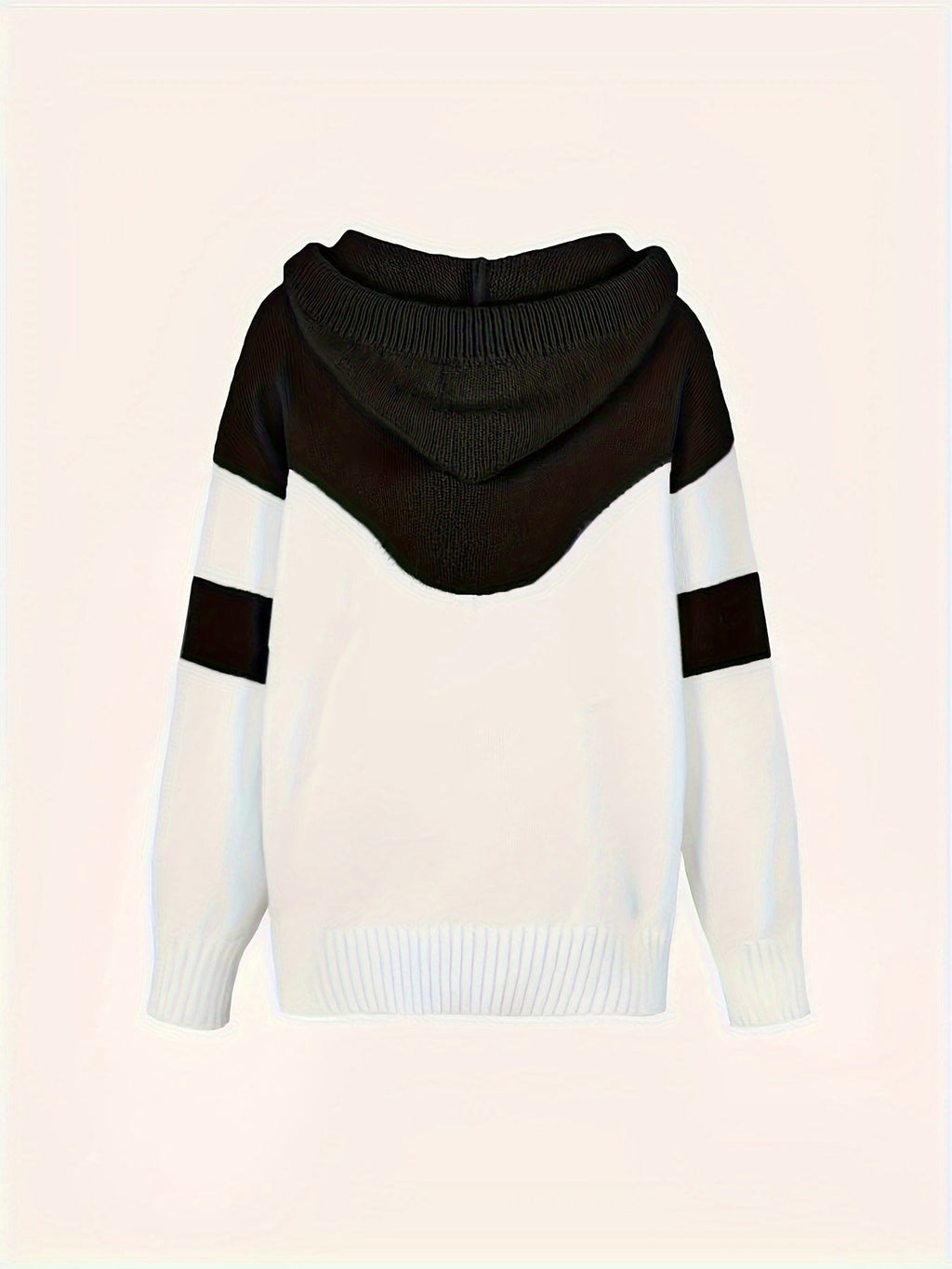 Color-Block Hooded Pullover – Casual Wear, Everyday Comfort