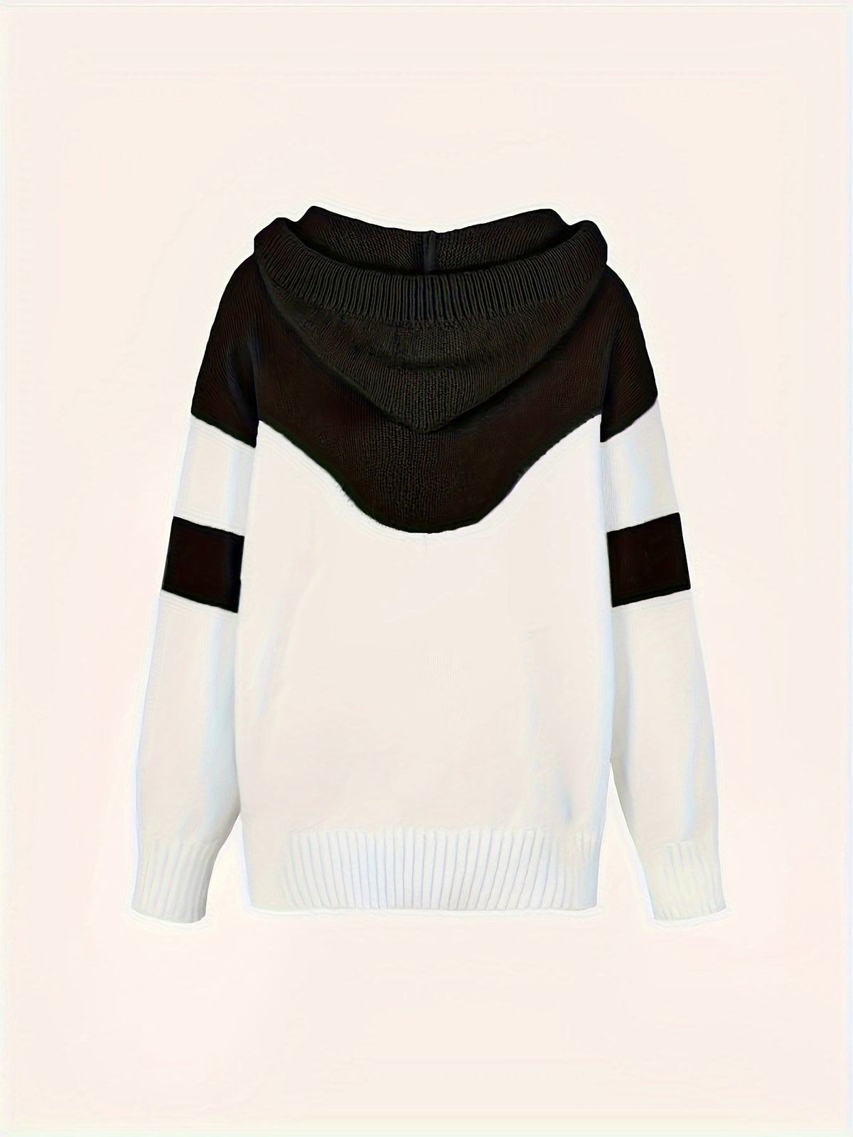 Color-Block Hooded Pullover – Casual Wear, Everyday Comfort
