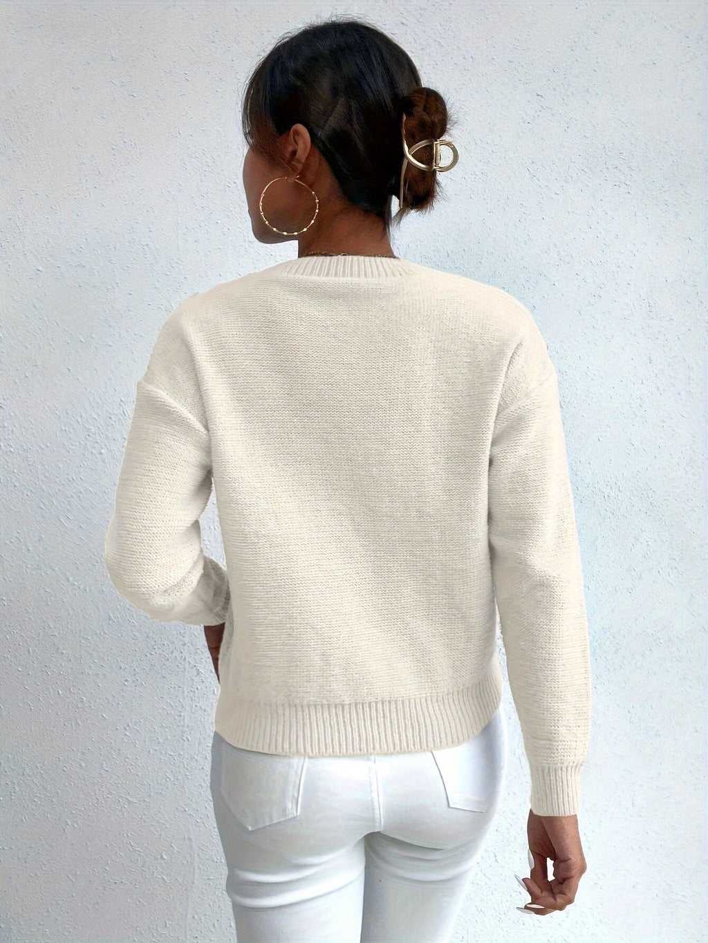 Chunky Cable-Knit Sweater – Casual Wear, Cozy Layering