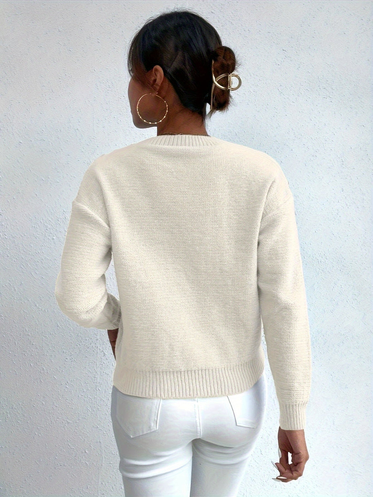 Chunky Cable-Knit Sweater – Casual Wear, Cozy Layering
