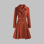 Double-Breasted Coat for Women – Stylish Longline Outerwear for Work & Everyday Wear