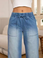 Women's Relaxed Wide-Leg Jeans – Casual Wear, Everyday Comfort
