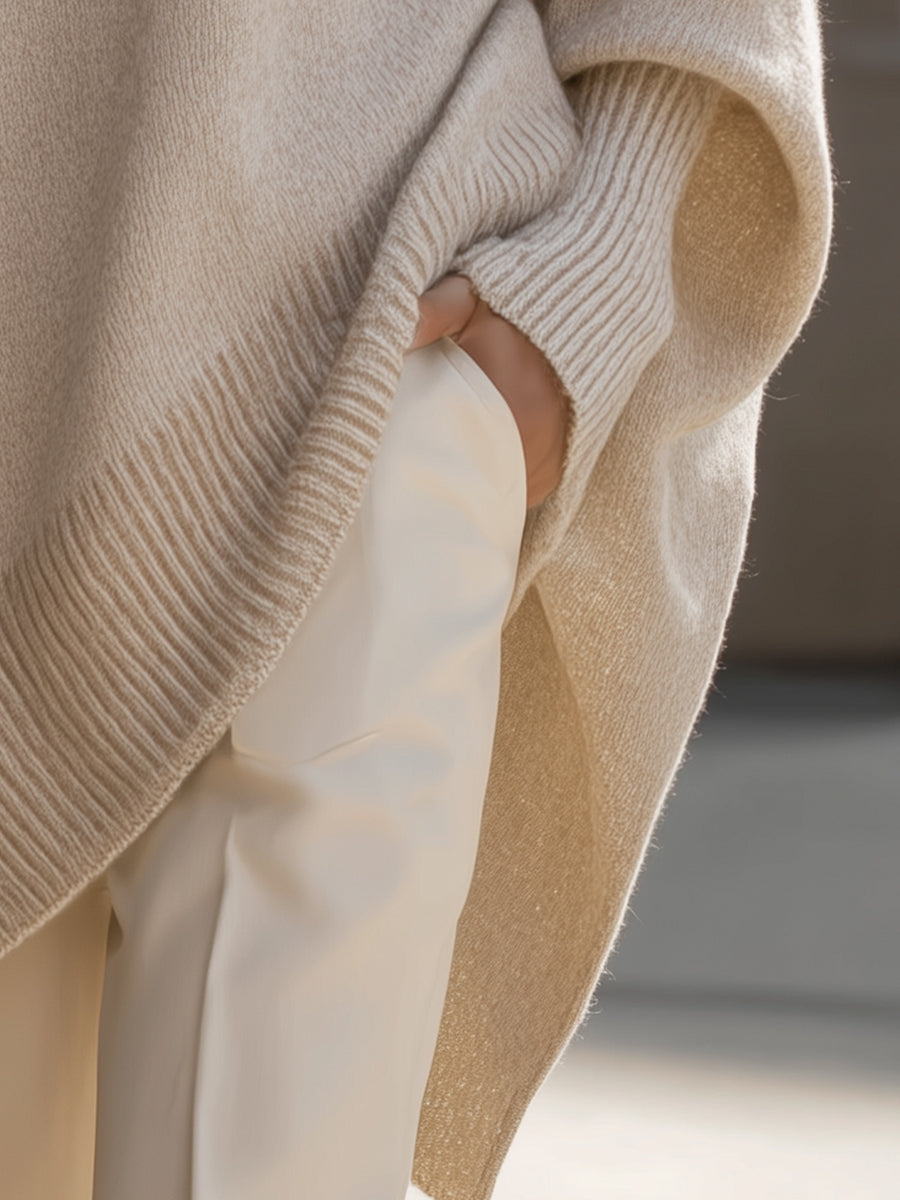 Wool Blend Sweater – Casual Wear, Office Style