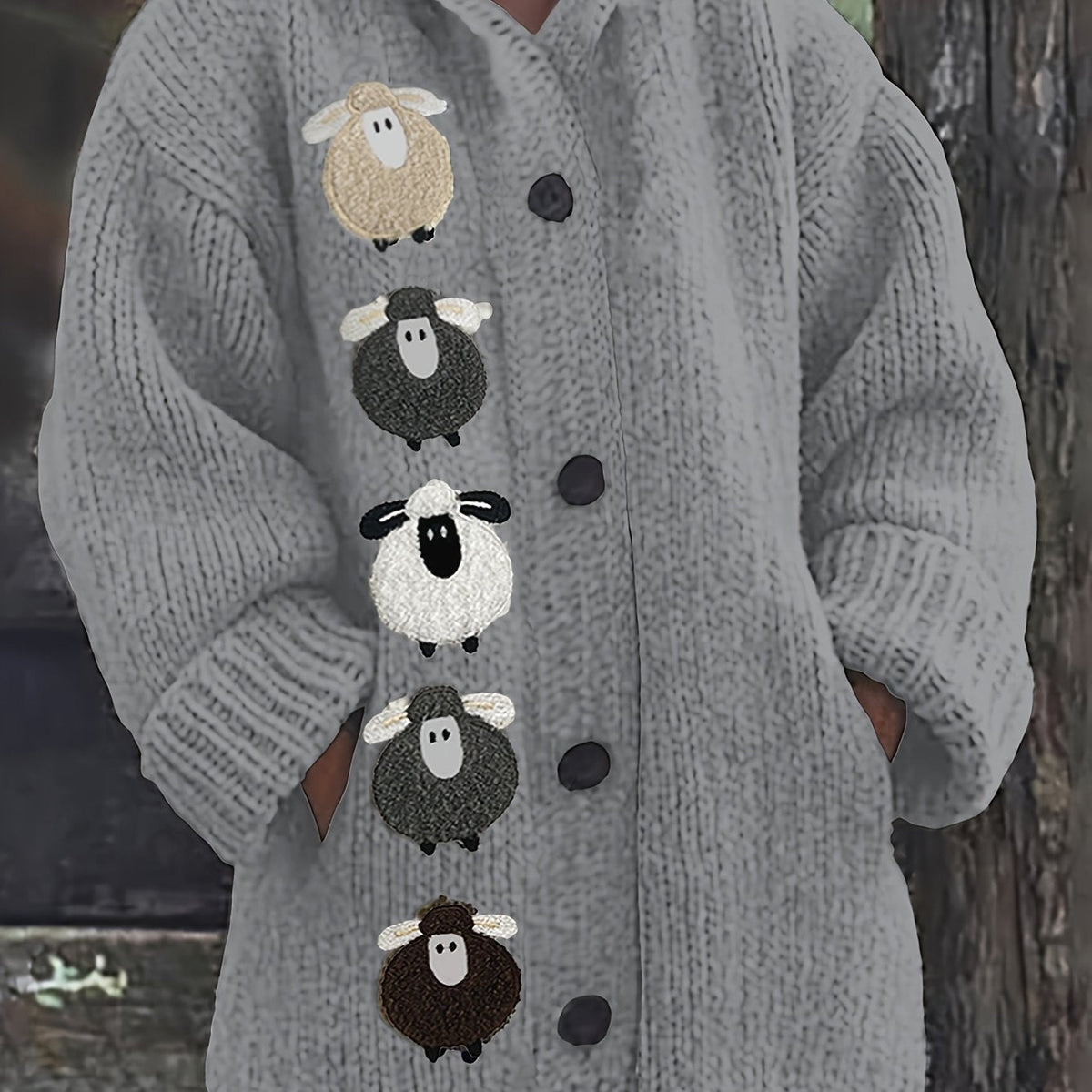 Cozy Hooded Cardigan – Casual Wear, Layering