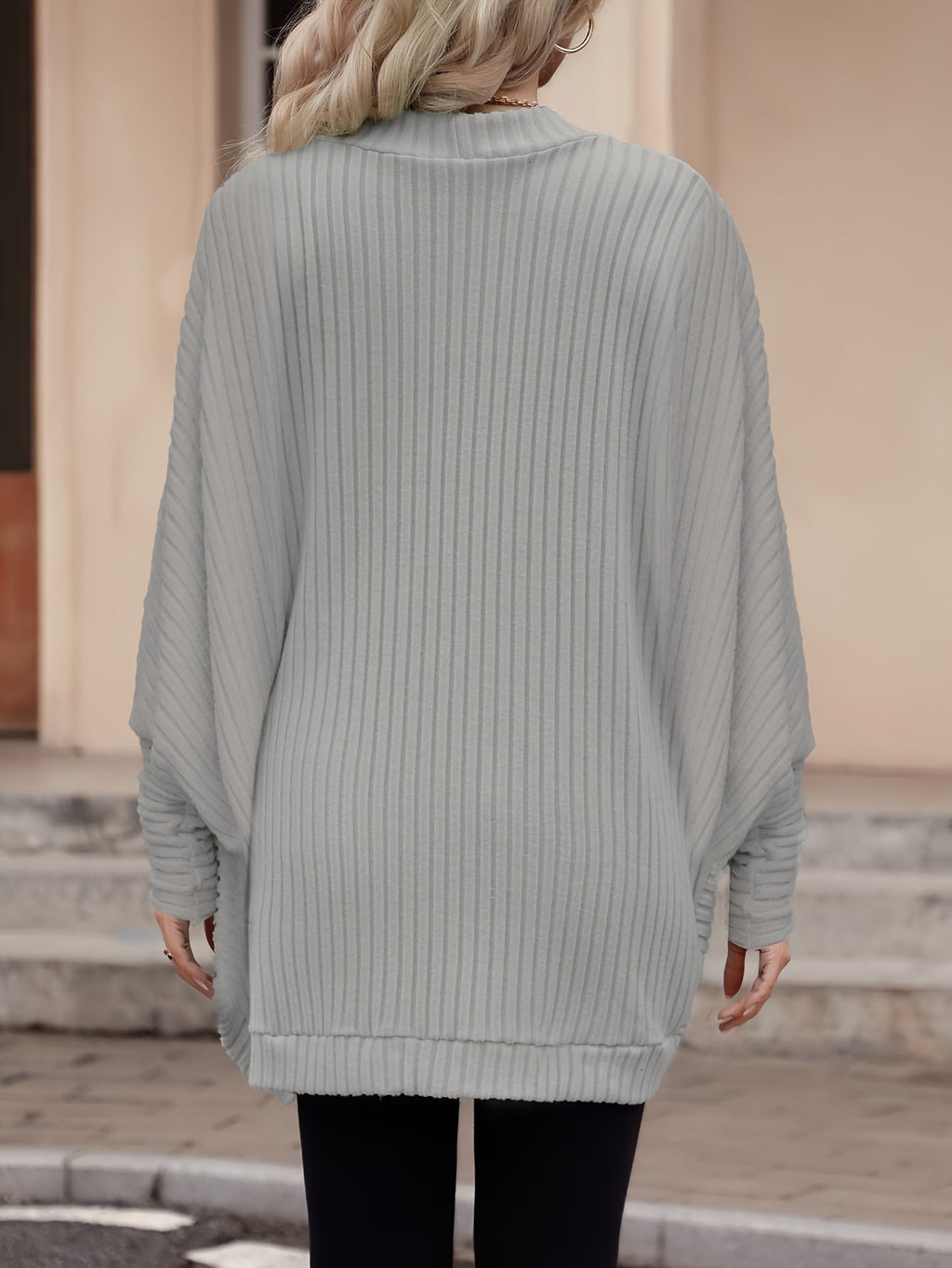 Relaxed Open-Front Cardigan – Casual Wear, Layering