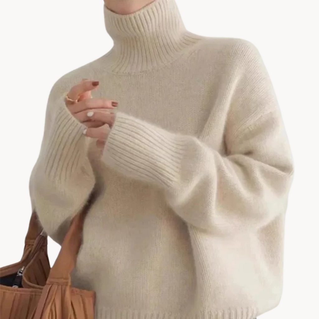 Cashmere Turtleneck Sweater – Casual Wear, Office Style