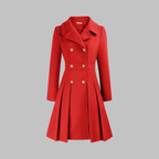 Double-Breasted Coat for Women – Stylish Longline Outerwear for Work & Everyday Wear