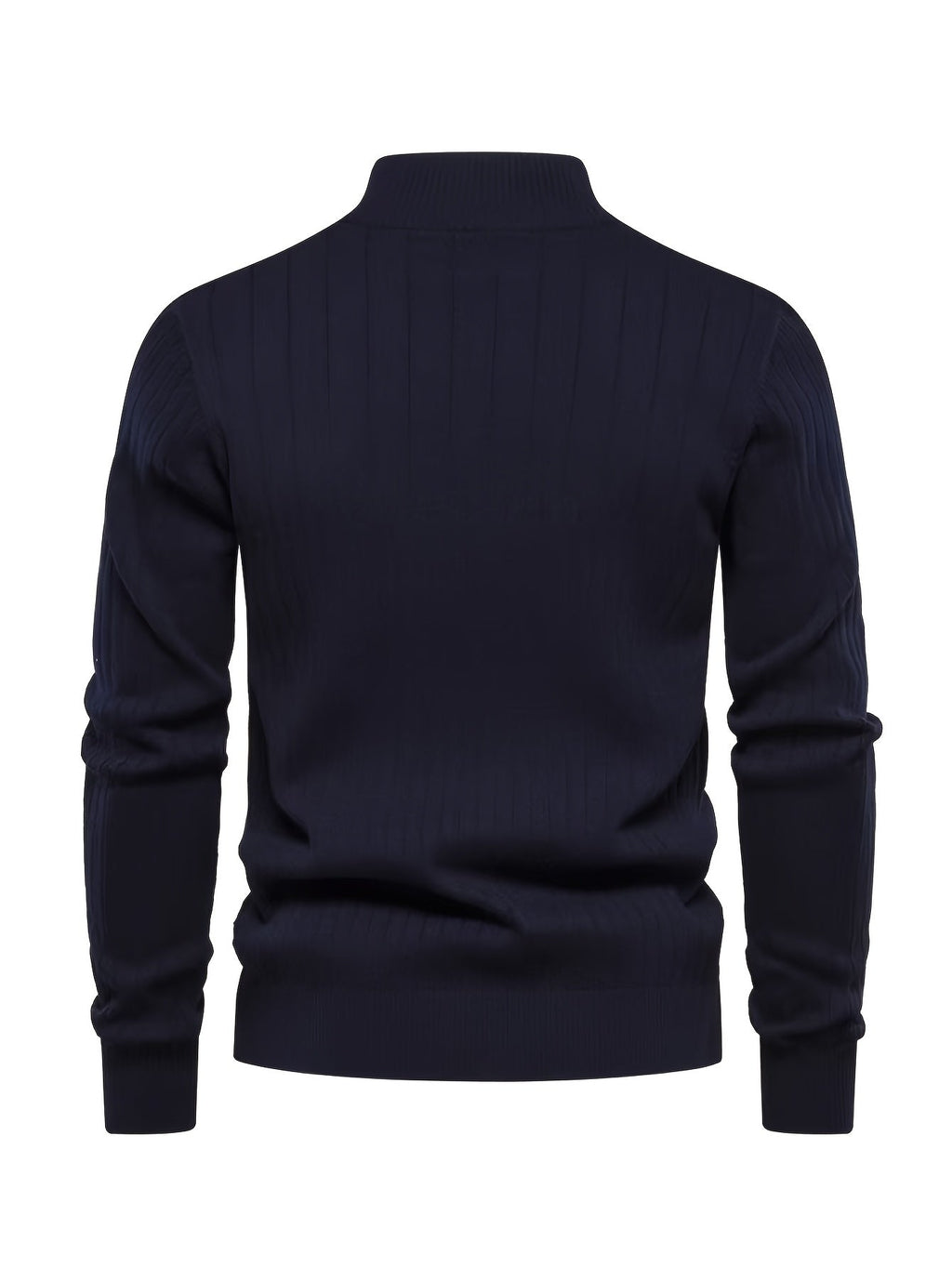 Quarter-Zip Stand Collar Sweater – Casual Wear, Office Style