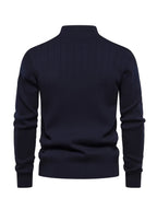 Men's Quarter-Zip Stand Collar Jumper
