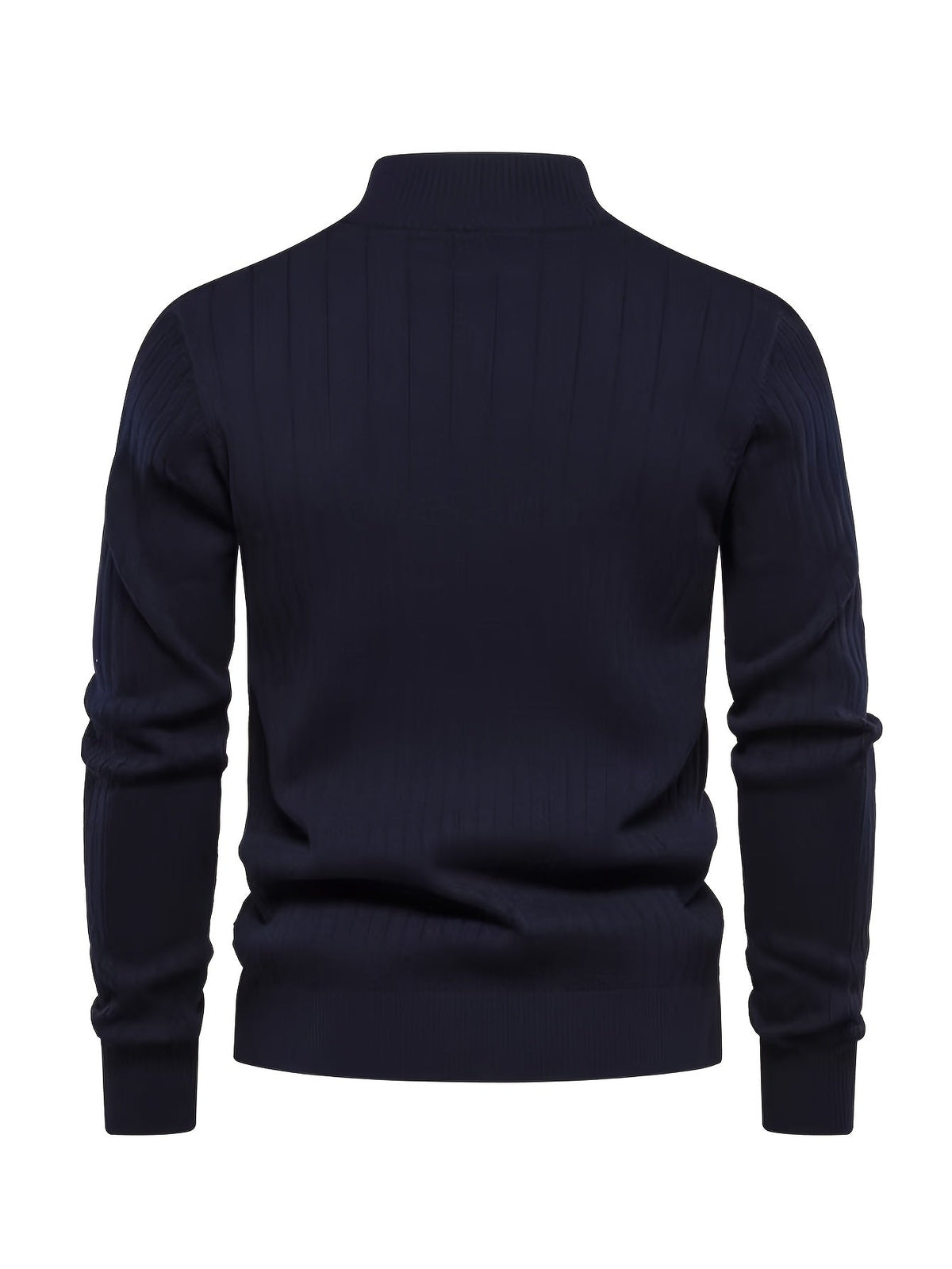 Quarter-Zip Stand Collar Sweater – Casual Wear, Office Style