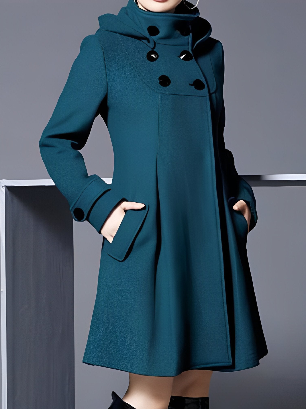 Funnel-Neck Coat – Casual Wear, Office Style