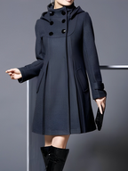 Funnel-Neck Coat – Casual Wear, Office Style