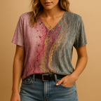 Boho Women's Top | Lightweight Fabric | Casual Everyday Style | Perfect for Warm Weather Wear