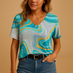 Boho Women's Top | Lightweight Fabric | Casual Everyday Style | Perfect for Warm Weather Wear
