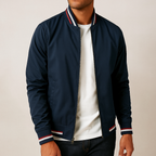 Bomber Jacket for Men - Lightweight Nylon Design - Casual Outerwear