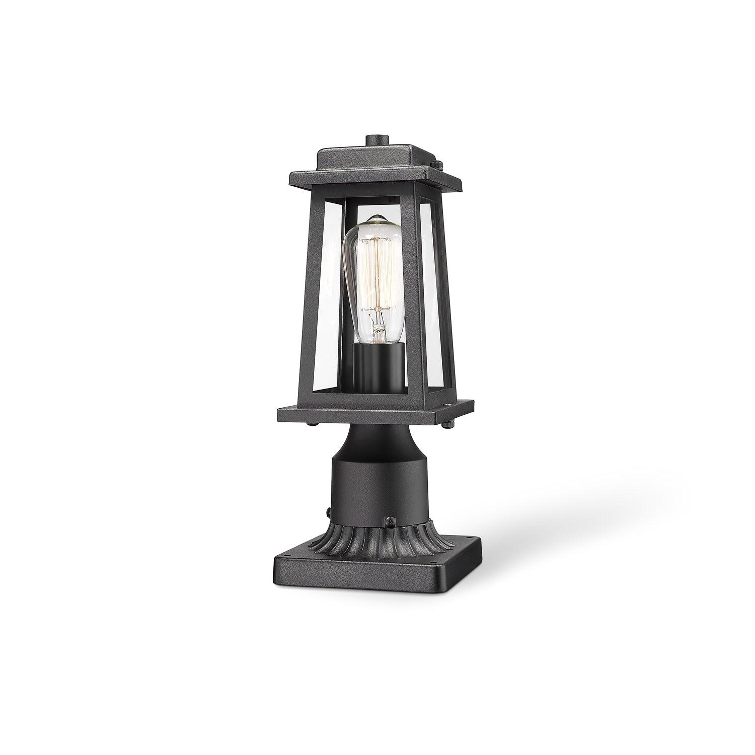 Black Metal Lantern - Vintage-Style Decorative Lighting for Indoor and Outdoor Use