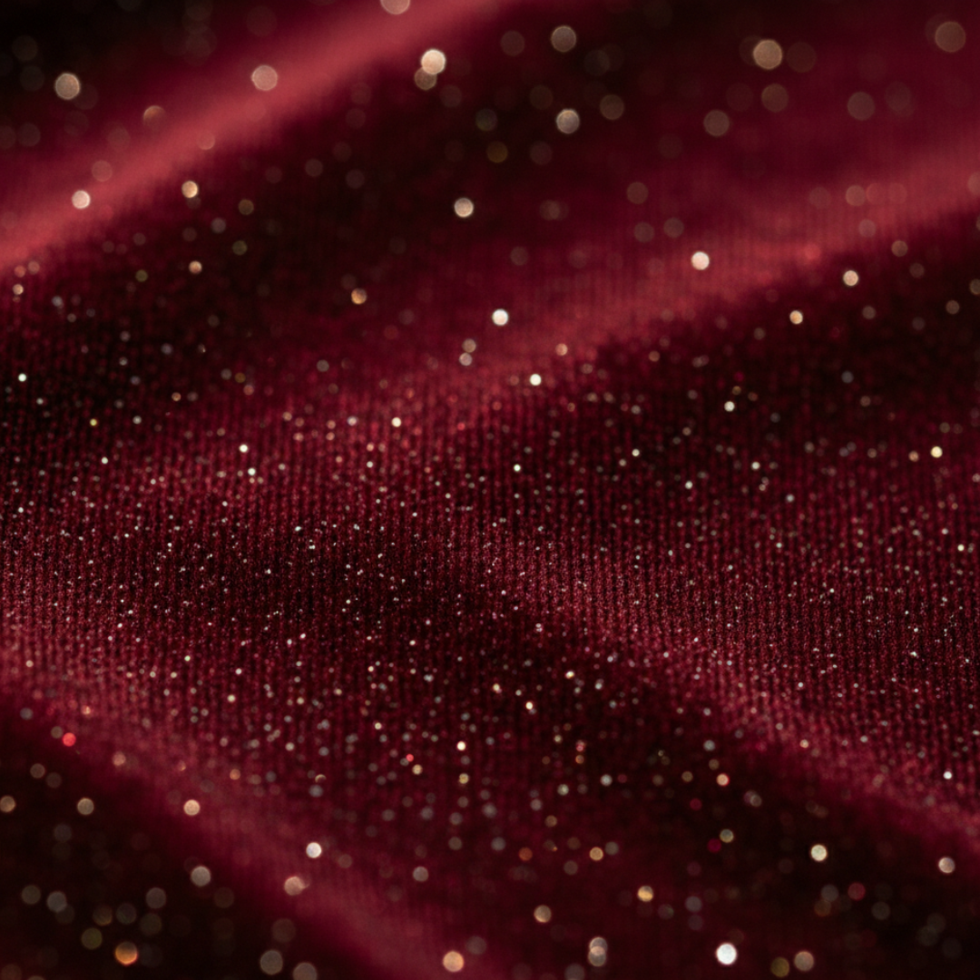 Burgundy Velvet Midi Cocktail Dress for Women - Elegant Evening Wear