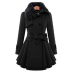 Vintage Flair Trench Coat – Casual, Office