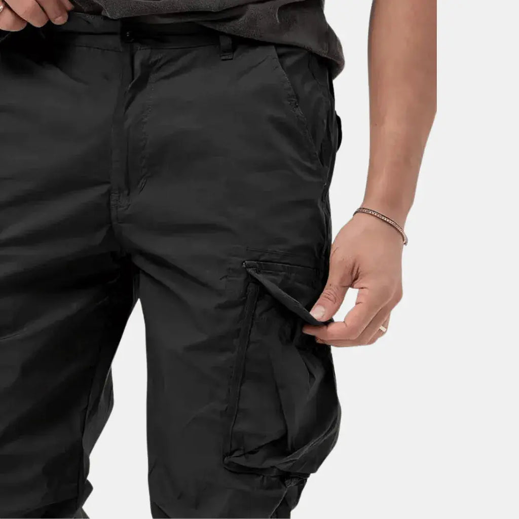 Men's Lightweight Cotton Blend Cargo Joggers | Urban Casual Style
