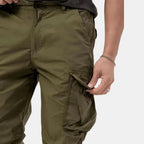 Men's Lightweight Cotton Blend Cargo Joggers | Urban Casual Style