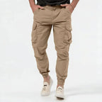 Men's Lightweight Cotton Blend Cargo Joggers | Urban Casual Style
