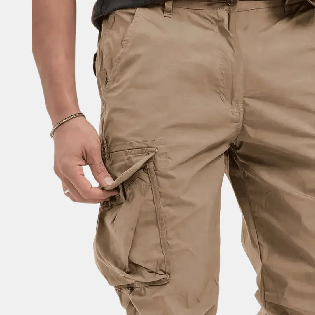 Men's Lightweight Cotton Blend Cargo Joggers | Urban Casual Style