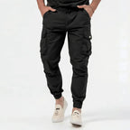 Men's Lightweight Cotton Blend Cargo Joggers | Urban Casual Style