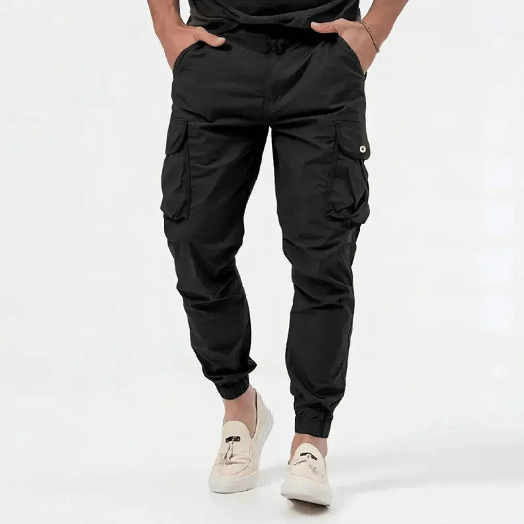 Men's Lightweight Cotton Blend Cargo Joggers | Urban Casual Style