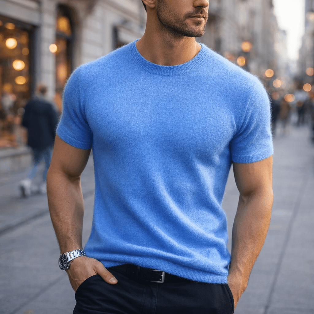 Cashmere T-Shirt for Women - Soft Lightweight Casual Tee - Perfect for Everyday Wear