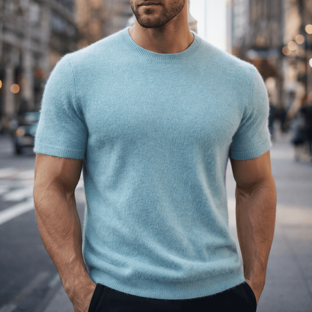 Cashmere T-Shirt for Women - Soft Lightweight Casual Tee - Perfect for Everyday Wear