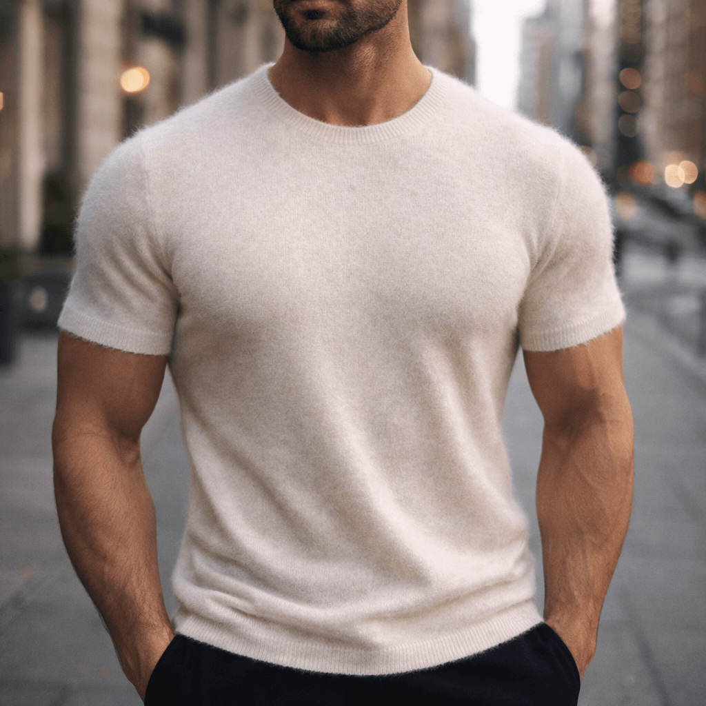 Cashmere T-Shirt for Women - Soft Lightweight Casual Tee - Perfect for Everyday Wear