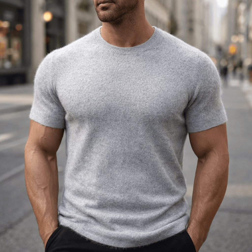 Cashmere T-Shirt for Women - Soft Lightweight Casual Tee - Perfect for Everyday Wear