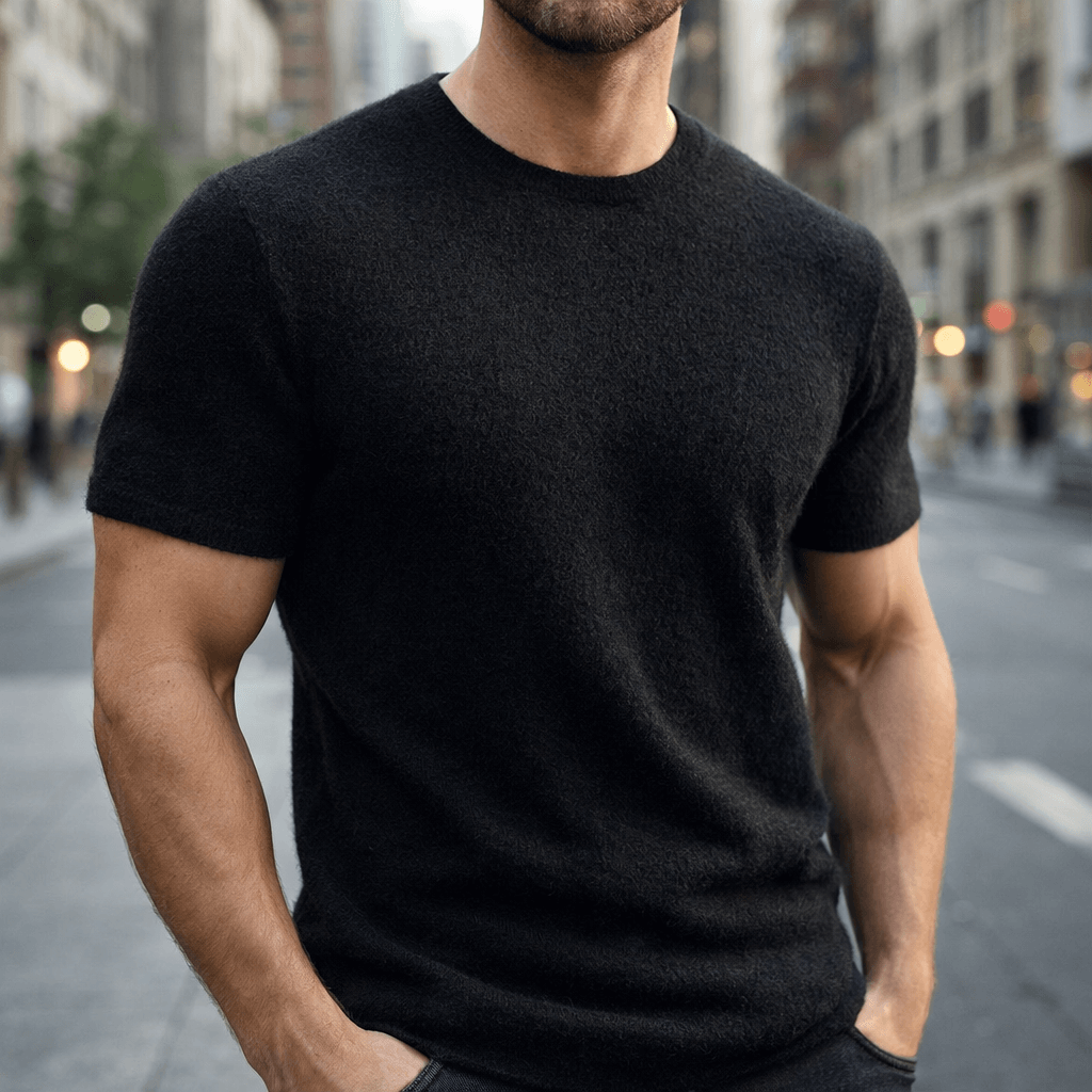 Cashmere T-Shirt for Women - Soft Lightweight Casual Tee - Perfect for Everyday Wear