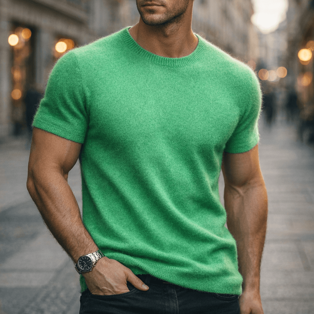 Cashmere T-Shirt for Women - Soft Lightweight Casual Tee - Perfect for Everyday Wear