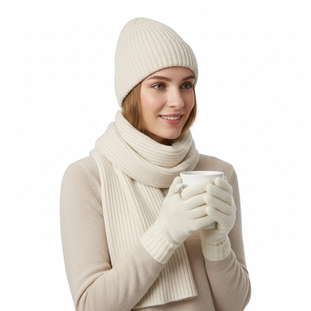 Cashmere Winter Essentials for Women - Soft, Cozy Knitwear for Cold Weather - Scarves, Sweaters, and Accessories
