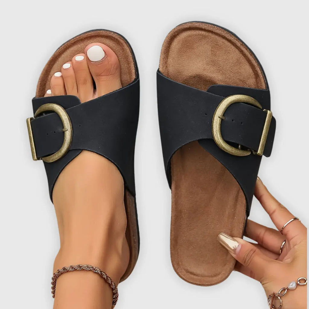 Casual Women's Buckle Sandals - Comfortable Summer Footwear for Everyday Wear