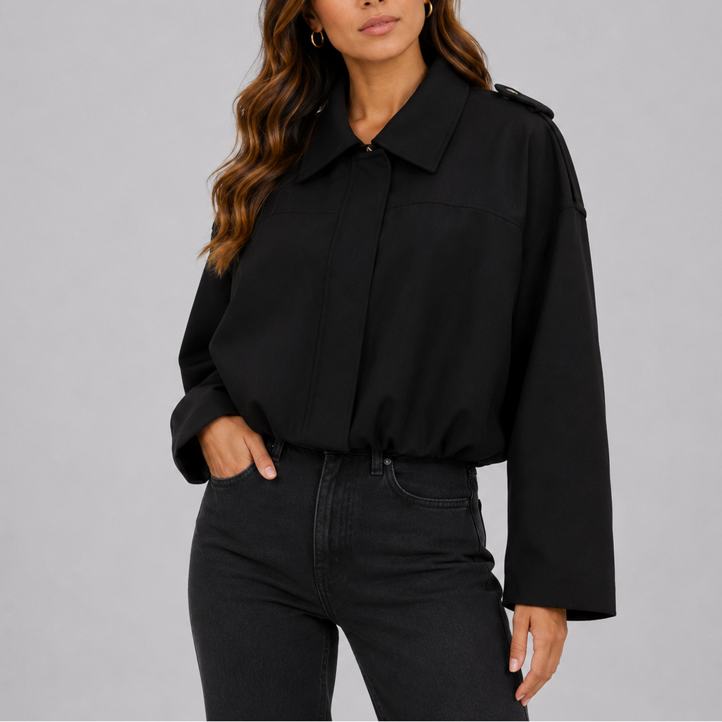 Women's Oversized Suede Bomber Jacket – Casual Wear, Stylish Layering