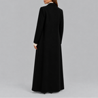 Women's Longline Double-Breasted Coat Warm Winter – Casual, Office