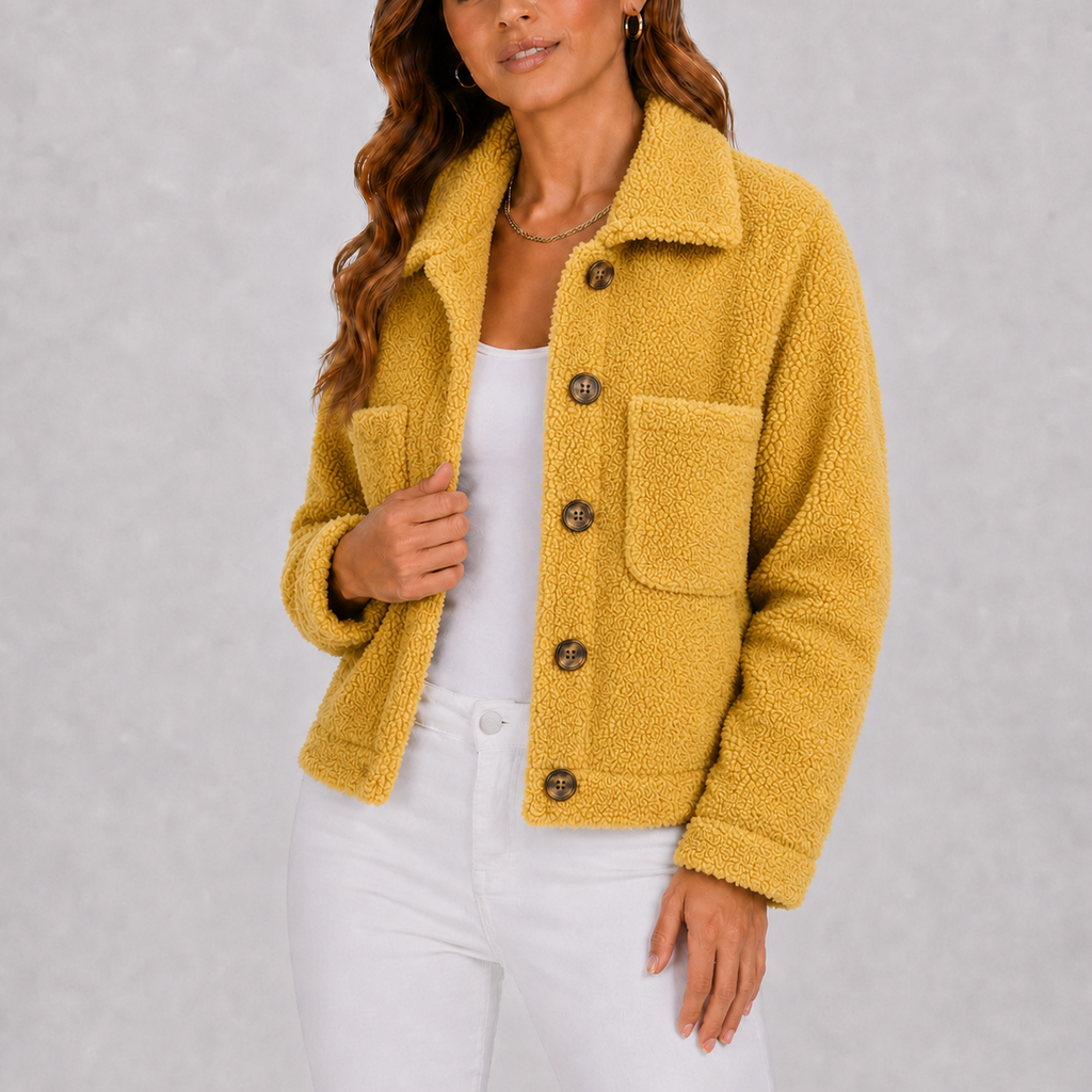 Women’s Casual Knit Blazer Jacket with Pockets – Office, Everyday Wear