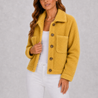 Women’s Casual Knit Blazer Jacket with Pockets – Office, Everyday Wear