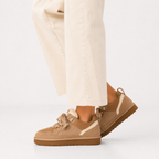 Women's Winter Sneakers Suede with Platform Sole – Casual, Outdoor